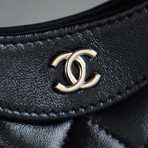 God Factory Chanel Nano 31 Bag Authentication Edition 14K Pale Black Bonaudo Leather Gold Size 20*17.5*3.5cm
