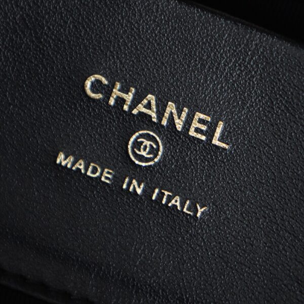 God Factory Chanel Nano 31 Bag Authentication Edition 14K Pale Black Bonaudo Leather Gold Size 20*17.5*3.5cm