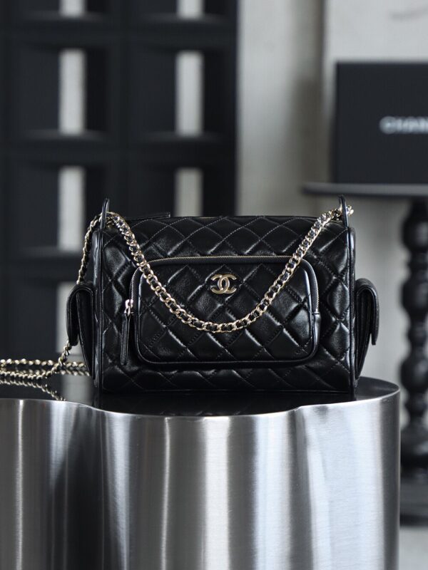 img_7783-2 God Factory Chanel 24K Camera Bag Large 14K Pale Gold Size 13*23*15cm