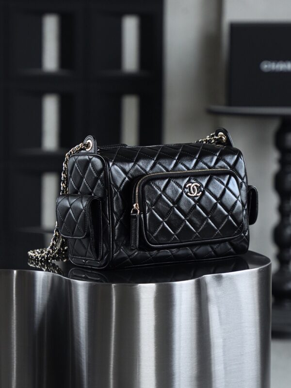 img_7785-2 God Factory Chanel 24K Camera Bag Large 14K Pale Gold Size 13*23*15cm