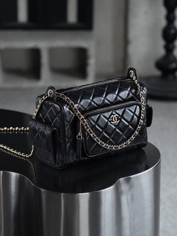img_7786-2 God Factory Chanel 24K Camera Bag Large 14K Pale Gold Size 13*23*15cm