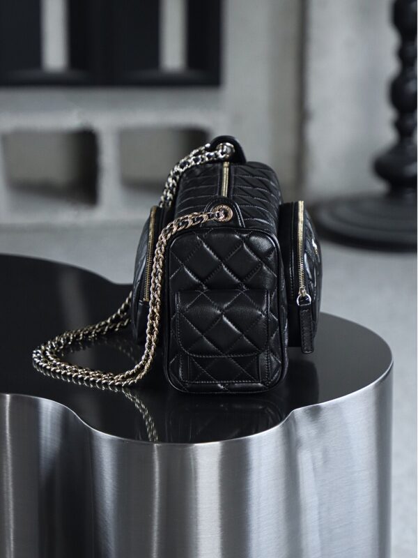 img_7791-2 God Factory Chanel 24K Camera Bag Large 14K Pale Gold Size 13*23*15cm