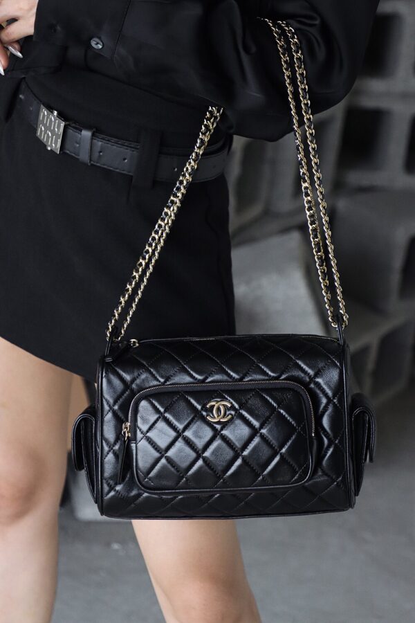 img_7802-2 God Factory Chanel 24K Camera Bag Large 14K Pale Gold Size 13*23*15cm