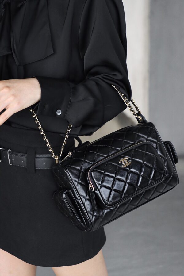 img_7803-2 God Factory Chanel 24K Camera Bag Large 14K Pale Gold Size 13*23*15cm