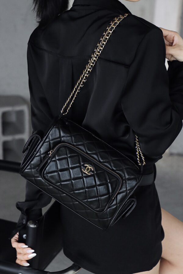 img_7806-2 God Factory Chanel 24K Camera Bag Large 14K Pale Gold Size 13*23*15cm