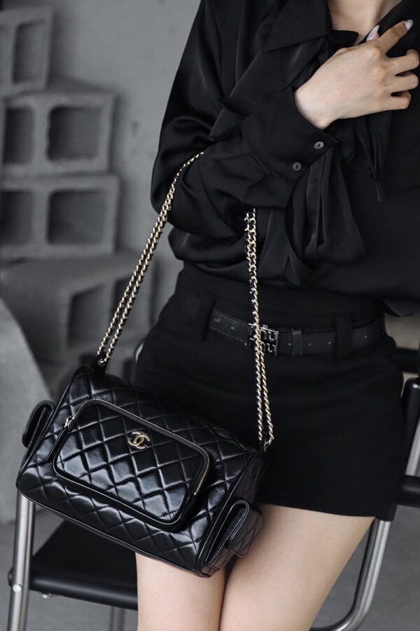 img_7807-2 God Factory Chanel 24K Camera Bag Large 14K Pale Gold Size 13*23*15cm