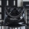God Factory Chanel 22 Bag Medium 24K Retro PHW Antiba Leate Size 39*42*8cm