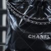God Factory Chanel 22 Bag Medium 24K Retro PHW Antiba Leate Size 39*42*8cm