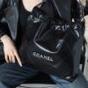 God Factory Chanel 22 Bag Medium 24K Retro PHW Antiba Leate Size 39*42*8cm