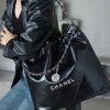 God Factory Chanel 22 Bag Medium 24K Retro PHW Antiba Leate Size 39*42*8cm