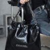 God Factory Chanel 22 Bag Medium 24K Retro PHW Antiba Leate Size 39*42*8cm