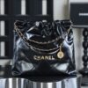 God Factory Chanel 22 Bag Medium 24K Retro GHW Antiba Leate Size 39*42*8cm