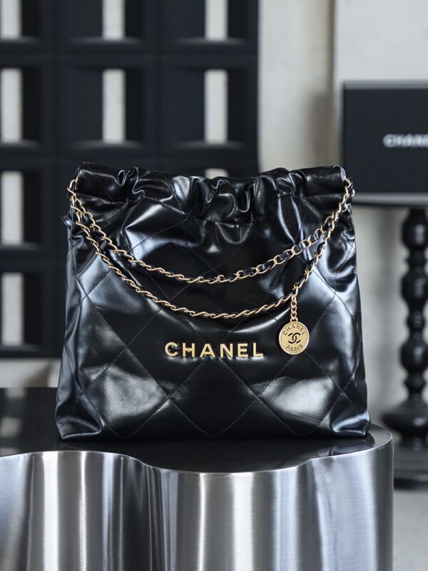 img_7910-2 God Factory Chanel 22 Bag Medium 24K Retro GHW Antiba Leate Size 39*42*8cm
