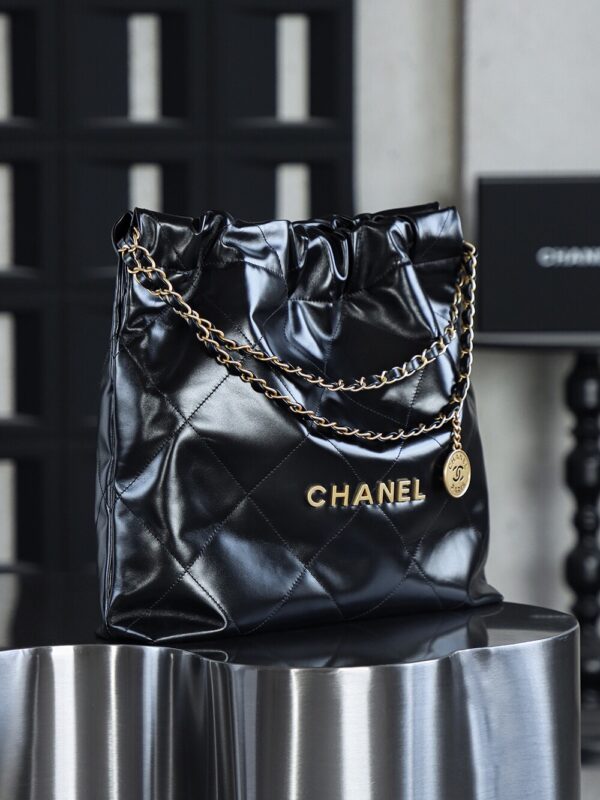 img_7911-2 God Factory Chanel 22 Bag Medium 24K Retro GHW Antiba Leate Size 39*42*8cm