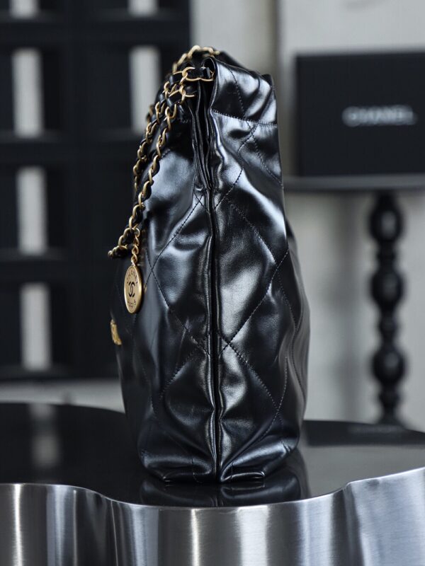 img_7912-2 God Factory Chanel 22 Bag Medium 24K Retro GHW Antiba Leate Size 39*42*8cm