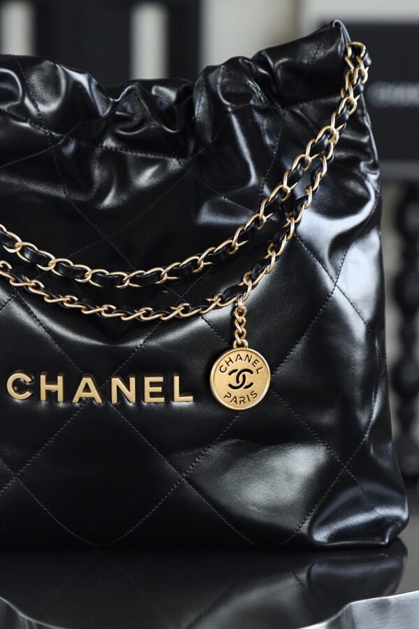 img_7913-2 God Factory Chanel 22 Bag Medium 24K Retro GHW Antiba Leate Size 39*42*8cm