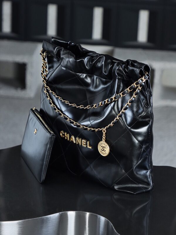 img_7916-2 God Factory Chanel 22 Bag Medium 24K Retro GHW Antiba Leate Size 39*42*8cm