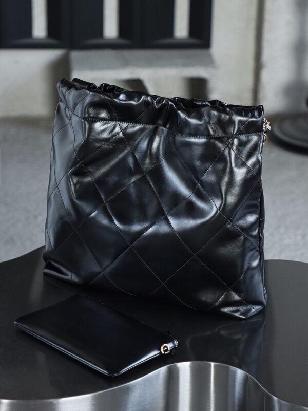 img_7917-2 God Factory Chanel 22 Bag Medium 24K Retro GHW Antiba Leate Size 39*42*8cm