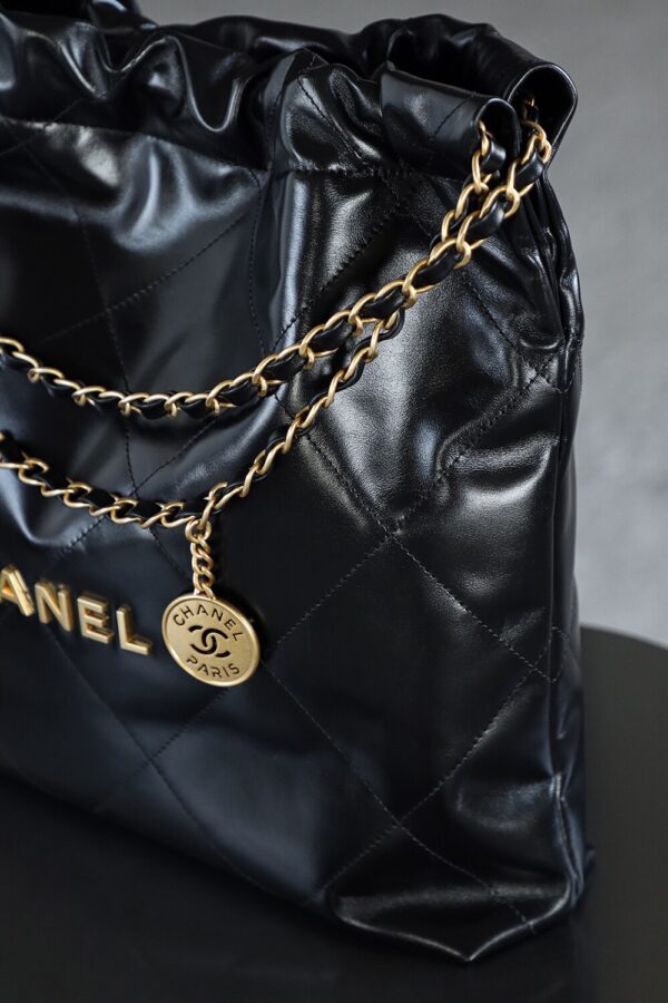 img_7918-2 God Factory Chanel 22 Bag Medium 24K Retro GHW Antiba Leate Size 39*42*8cm