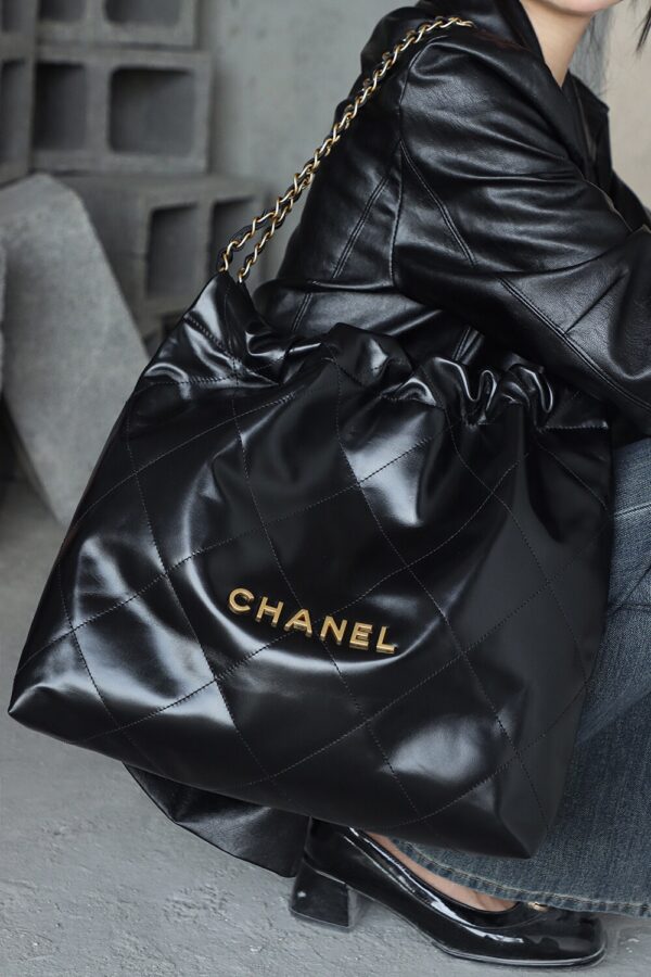 img_7928-2 God Factory Chanel 22 Bag Medium 24K Retro GHW Antiba Leate Size 39*42*8cm