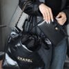 God Factory Chanel 22 Bag Medium 24K Retro GHW Antiba Leate Size 39*42*8cm