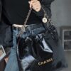 God Factory Chanel 22 Bag Medium 24K Retro GHW Antiba Leate Size 39*42*8cm