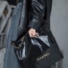 God Factory Chanel 22 Bag Medium 24K Retro GHW Antiba Leate Size 39*42*8cm