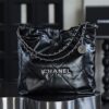 God Factory Chanel 22 Bag Small 24K Retro PHW Antiba Leate Size 35*37*7cm