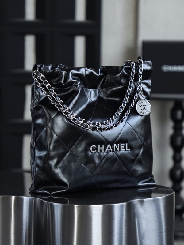 img_7938-2 God Factory Chanel 22 Bag Small 24K Retro PHW Antiba Leate Size 35*37*7cm
