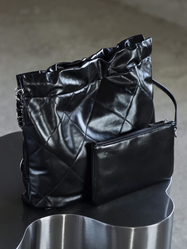 img_7941-2 God Factory Chanel 22 Bag Small 24K Retro PHW Antiba Leate Size 35*37*7cm