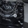 God Factory Chanel 22 Bag Small 24K Retro PHW Antiba Leate Size 35*37*7cm