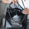 God Factory Chanel 22 Bag Small 24K Retro PHW Antiba Leate Size 35*37*7cm