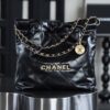 God Factory Chanel 22 Bag Small 24K Retro GHW Antiba Leate Size 35*37*7cm