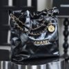 God Factory Chanel 22 Bag Small 24K Retro GHW Antiba Leate Size 35*37*7cm
