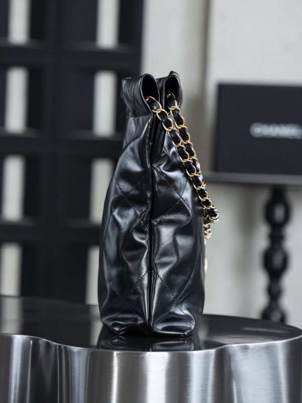 img_7969-2 God Factory Chanel 22 Bag Small 24K Retro GHW Antiba Leate Size 35*37*7cm