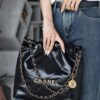 God Factory Chanel 22 Bag Small 24K Retro GHW Antiba Leate Size 35*37*7cm