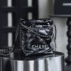 God Factory Chanel Mini 22 Bag 24K Retro PHW Antiba Leate Size 19*20*6cm