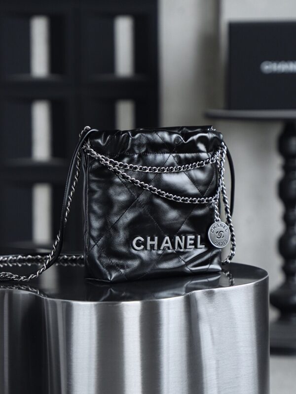 img_7992 God Factory Chanel Mini 22 Bag 24K Retro PHW Antiba Leate Size 19*20*6cm