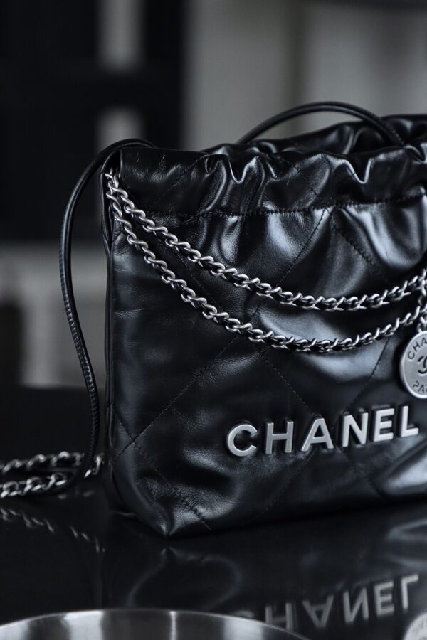 img_7995 God Factory Chanel Mini 22 Bag 24K Retro PHW Antiba Leate Size 19*20*6cm