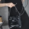 God Factory Chanel Mini 22 Bag 24K Retro PHW Antiba Leate Size 19*20*6cm