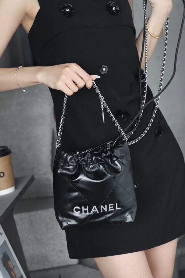 img_8010-2 God Factory Chanel Mini 22 Bag 24K Retro PHW Antiba Leate Size 19*20*6cm