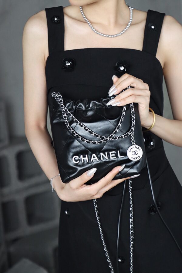 img_8013-2 God Factory Chanel Mini 22 Bag 24K Retro PHW Antiba Leate Size 19*20*6cm