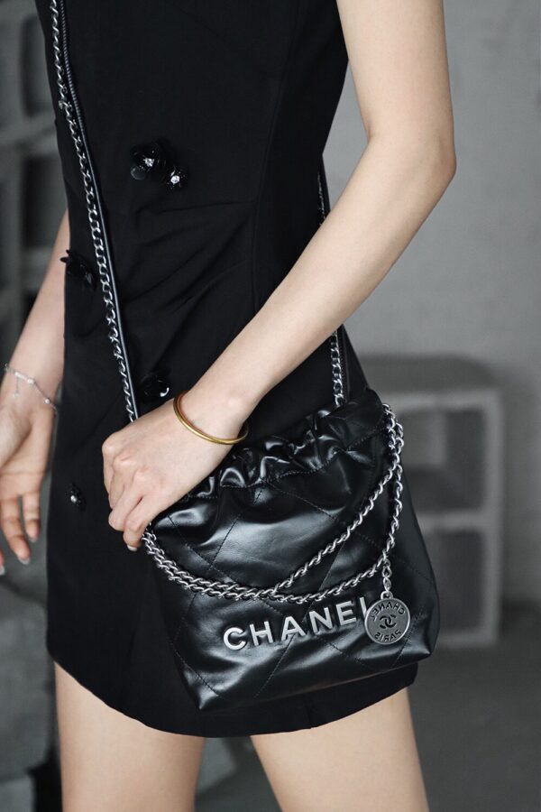 img_8014-2 God Factory Chanel Mini 22 Bag 24K Retro PHW Antiba Leate Size 19*20*6cm