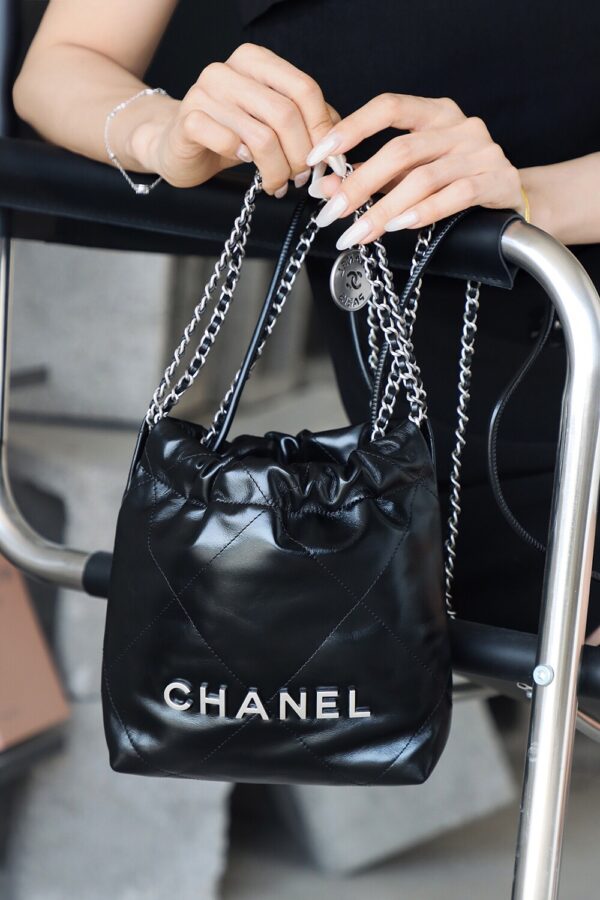 img_8016-2 God Factory Chanel Mini 22 Bag 24K Retro PHW Antiba Leate Size 19*20*6cm