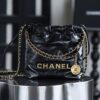 God Factory Chanel Mini 22 Bag 24K Retro GHW Antiba Leate Size 19*20*6cm