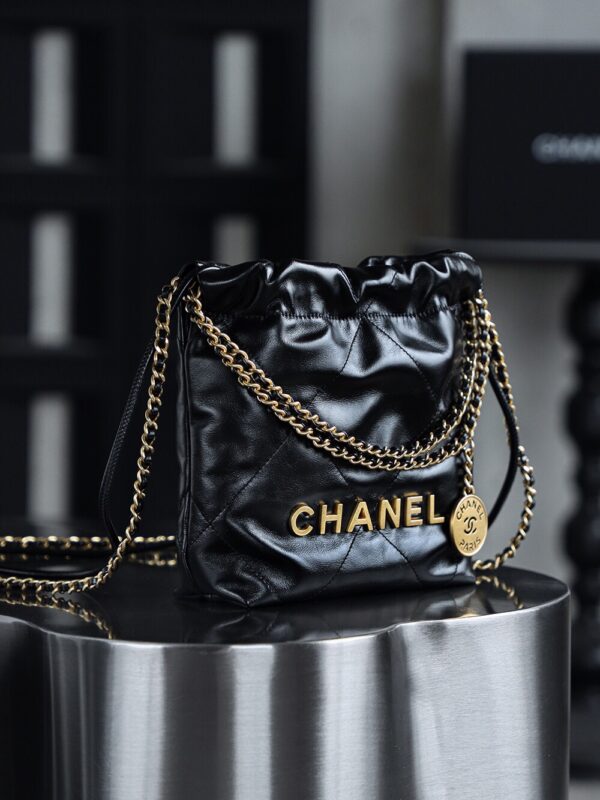 img_8020-2 God Factory Chanel Mini 22 Bag 24K Retro GHW Antiba Leate Size 19*20*6cm