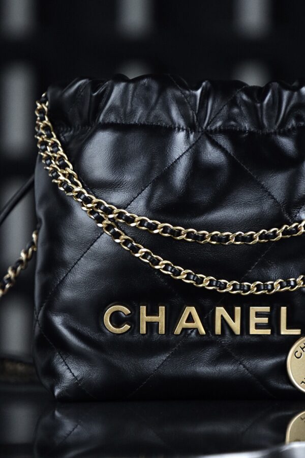 img_8022-2 God Factory Chanel Mini 22 Bag 24K Retro GHW Antiba Leate Size 19*20*6cm