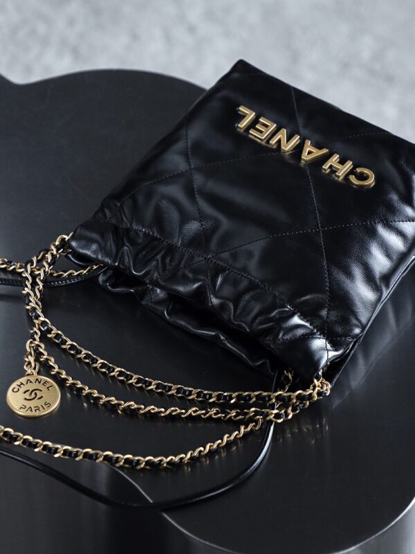 img_8025-2 God Factory Chanel Mini 22 Bag 24K Retro GHW Antiba Leate Size 19*20*6cm