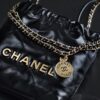 God Factory Chanel Mini 22 Bag 24K Retro GHW Antiba Leate Size 19*20*6cm