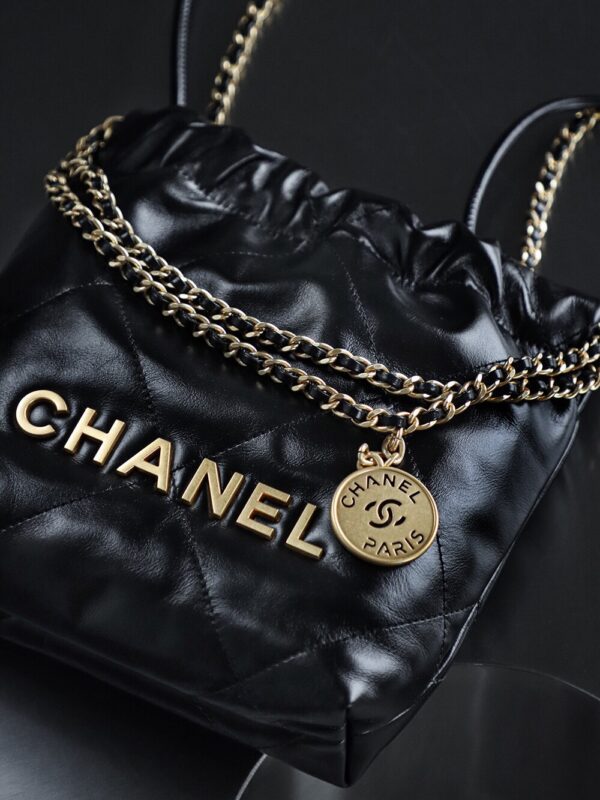 img_8027-2 God Factory Chanel Mini 22 Bag 24K Retro GHW Antiba Leate Size 19*20*6cm